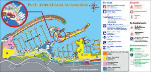 Plan du port du Lavandou